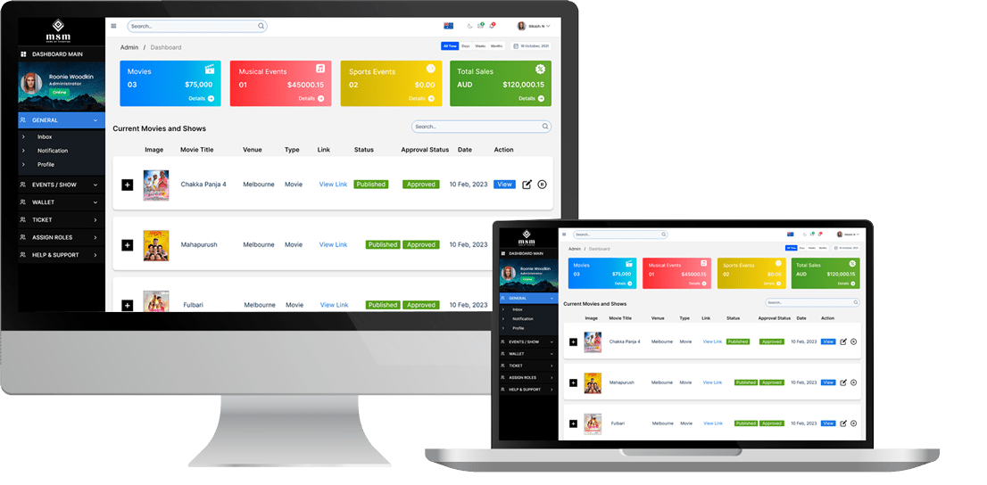 msm ticketing admin